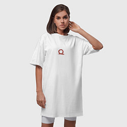 Футболка женская-платье Кратос, цвет: белый — фото 2