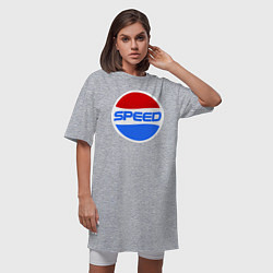 Футболка женская-платье Pepsi Speed, цвет: меланж — фото 2