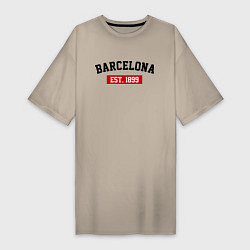 Женская футболка-платье FC Barcelona Est. 1899