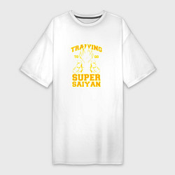 Женская футболка-платье Super Saiyan Training