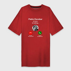 Футболка женская-платье Escobar is calling, цвет: красный