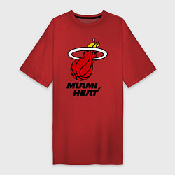 Женская футболка-платье Miami Heat-logo