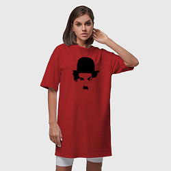 Футболка женская-платье Чарли Чаплин, цвет: красный — фото 2