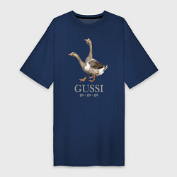 Женская футболка-платье Гуси