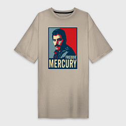 Женская футболка-платье Freddie Mercury