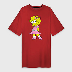 Женская футболка-платье Лиза милашка