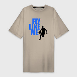 Женская футболка-платье Fly like me