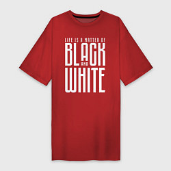 Футболка женская-платье Juventus: Black & White, цвет: красный