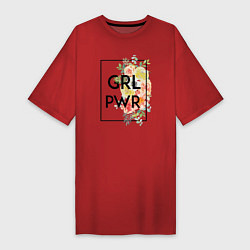 Женская футболка-платье GRL PWR