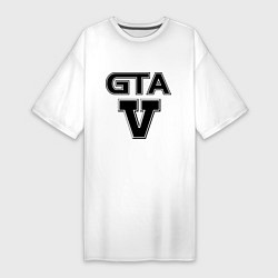 Футболка женская-платье GTA 5, цвет: белый
