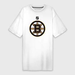 Футболка женская-платье Boston Bruins NHL, цвет: белый