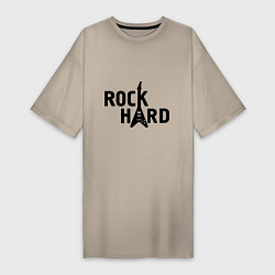 Женская футболка-платье Rock hard