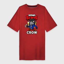 Женская футболка-платье BRAWL STARS CROW