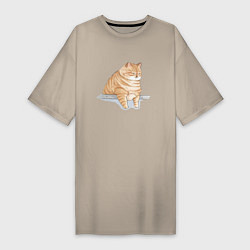 Женская футболка-платье Толстый Кот