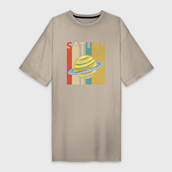 Женская футболка-платье Сатурн