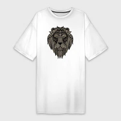 Женская футболка-платье Metallized Lion
