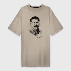 Женская футболка-платье Товарищ Сталин