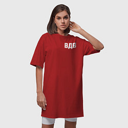 Футболка женская-платье ВДВ двусторонняя, цвет: красный — фото 2