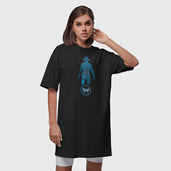 Футболка женская-платье Westworld Chip, цвет: черный — фото 2