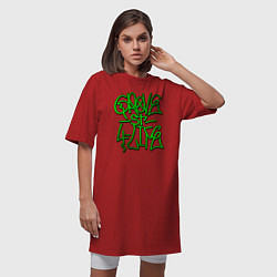 Футболка женская-платье GTA Tag GROVE, цвет: красный — фото 2