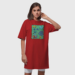 Футболка женская-платье Scooby-Doo Map, цвет: красный — фото 2