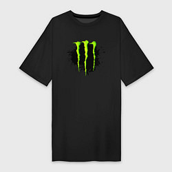 Футболка женская-платье MONSTER ENERGY, цвет: черный