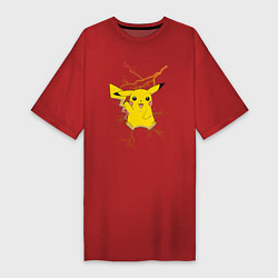 Женская футболка-платье Pikachu
