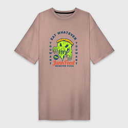 Женская футболка-платье Monster Pizza
