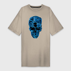 Женская футболка-платье Skull - illusion
