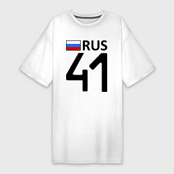 Футболка женская-платье RUS 41, цвет: белый