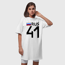 Футболка женская-платье RUS 41, цвет: белый — фото 2