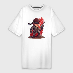 Женская футболка-платье Solid Snake
