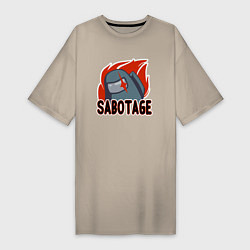 Женская футболка-платье Among Us Sabotage