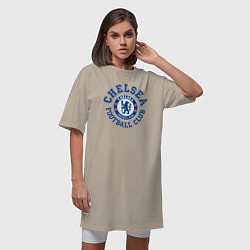 Футболка женская-платье Chelsea FC, цвет: миндальный — фото 2