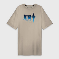 Женская футболка-платье Genshin Impact