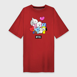 Женская футболка-платье BT21