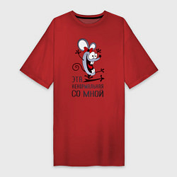 Женская футболка-платье Mouse love