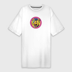 Женская футболка-платье Кот Панк