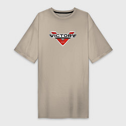 Женская футболка-платье Victory USA Мото Лого Z