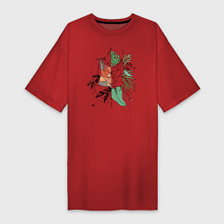 Женская футболка-платье Geometry Fox