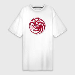 Женская футболка-платье Logo Targaryen Quotes