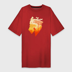Женская футболка-платье Africa - Lion