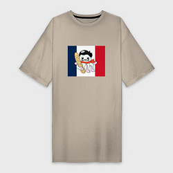 Женская футболка-платье Осьминог француз