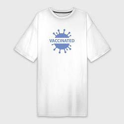 Женская футболка-платье Вакцинирование