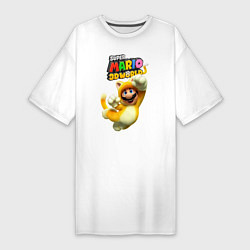 Женская футболка-платье Super Mario 3D world animals