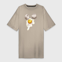 Женская футболка-платье Яйцо разбитое