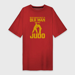 Футболка женская-платье Old Man Judo, цвет: красный