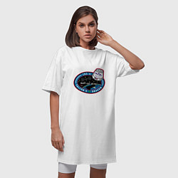 Футболка женская-платье SPACE X, цвет: белый — фото 2