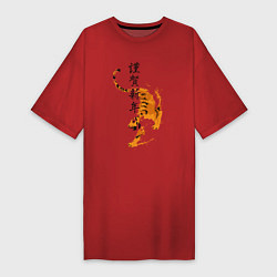 Женская футболка-платье Китайский тигр 2022