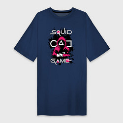 Женская футболка-платье Squid gameguard-killer